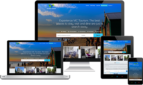 VIC Tourism displayed beautifully on multiple devices